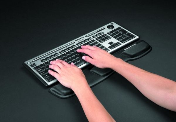 Fellowes Keyboard Palm Support - Tastaturplattform med håndleddspute - svart