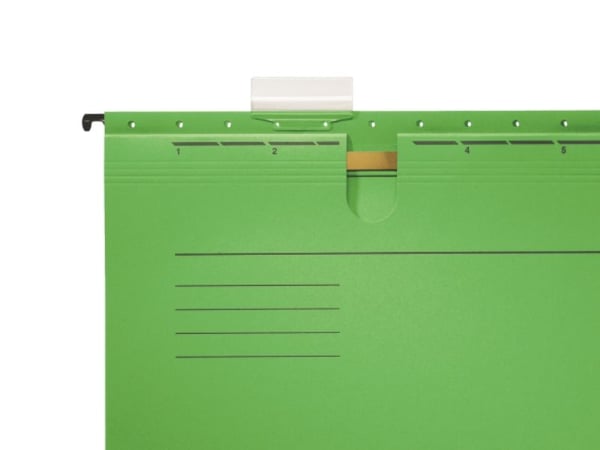 Leitz ALPHA - Hengefil - for A4 (210 x 297 mm) - med fliker - grønn