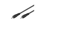 Goobay 50449, 3.5mm, Hankjønn, 3.5mm, Hankjønn, 2,5 m, Sort