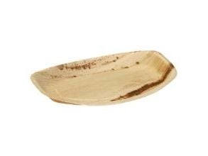 Fad 34.5x23.5x2.5 cm Medium Bionedbrydelig Palmeblad,4 pk x 25 stk/krt