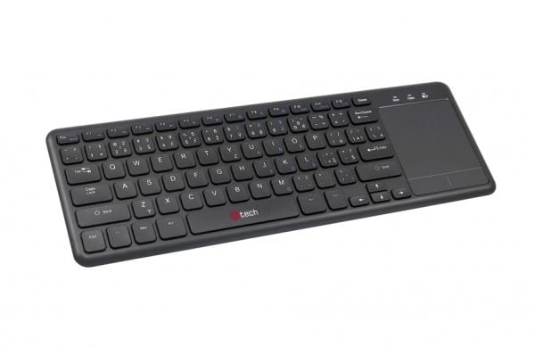 C-TECH WLTK-01, Trådløs, RF kabel-fri, Membran tast-bryter, Svart