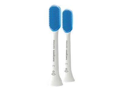 Philips Sonicare TongueCare+ HX8072 - Extra tandborsthuvud - till tandborste - vit (paket om 2) - för Sonicare 2 Series; 3 Series; Sonicare Diamond...