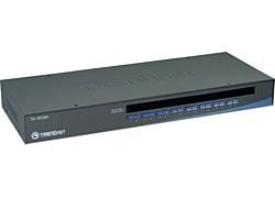 Trendnet 16-Port USB/PS/2 Rack Mount KVM Switch, 2048 x 1536 pikseliä, Telineasennus, 1U, musta