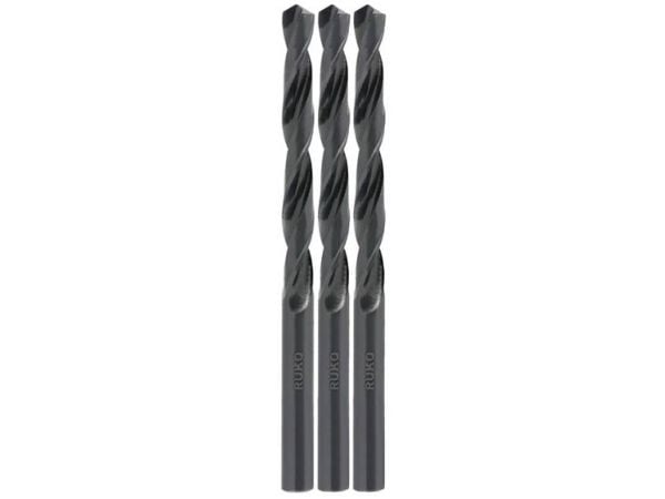 RUKO 206012 HSS metallspiralbor 1,2 mm rullevalset DIN 338 sylinderskaft 3 stk