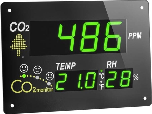 TFA-Dostmann AIRCO2NTROL OBSERVER, Karbonmonoksid (CO), Sort, Plast, LED, AC, 100-240 V