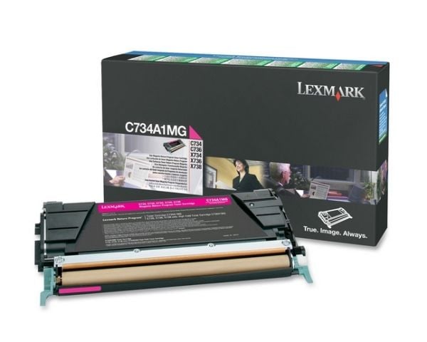 Lexmark C734A1MG, 6000 sivua, Magenta, 1 kpl
