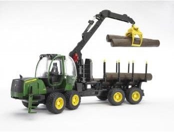 BRUDER Professional series - John Deere 1210E Forwarder with 4 trunks and grab