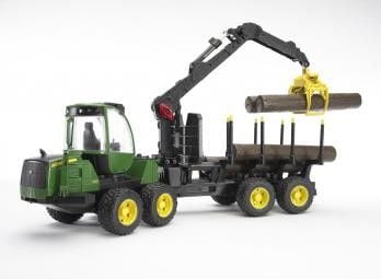 BRUDER Professional series - John Deere 1210E Forwarder with 4 trunks and grab