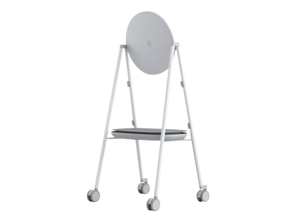 Steelcase - Vogn - for interaktiv flatpanel - grå, arktisk hvitt, tinnfarge - for Microsoft Surface Hub 2S 50", Hub 3 for Business