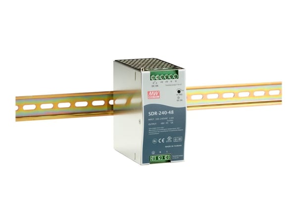 Black Box SDR-240-48, 240 W, 85 - 264 V, 47 - 63 Hz, 50 ms, 90,5%, Ylijännite, Ylikuormittaa, Oikosulku