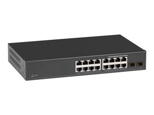 Black Box - Switch - smart - 18 x 10/100/1000 + 2 x SFP - rackmonterbar
