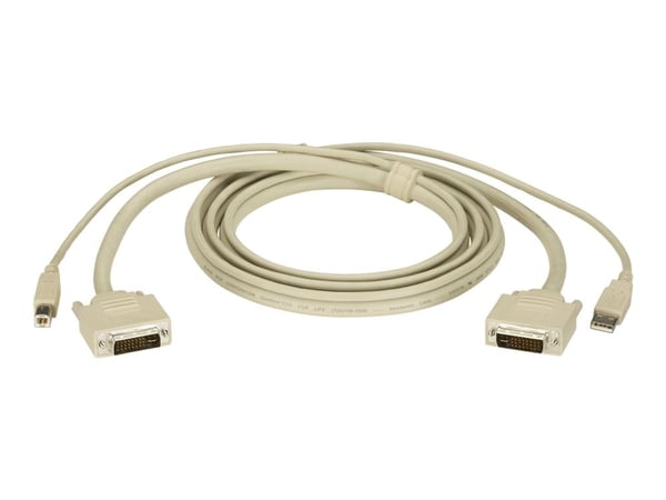 Black Box DT Series KVM CPU Cable - DVI-I, USB, 6-ft.; - USB / DVI-kabel - USB-type B, DVI-I (hann) til USB, DVI-I (hann) - 1.8 m - for ServSwitch ...