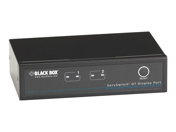 Black Box ServSwitch DT DisplayPort - KVM / lyd / USB-svitsj - 2 x KVM/lyd/USB - 1 lokalbruker - stasjonær