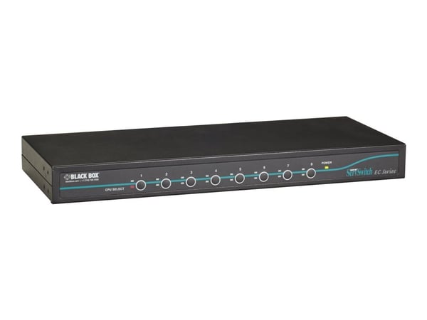 Black Box ServSwitch EC for DVI + USB Servers and DVI + USB Console - Omkopplare för tangentbord/video/mus - 8 x KVM port(s) - 1 lokal användare - ...