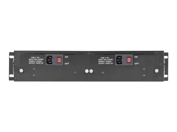 Black Box LHGC-RACK, 100BASE-FX, Cat5, 100 m, Musta, Langallinen, 100 - 240 V
