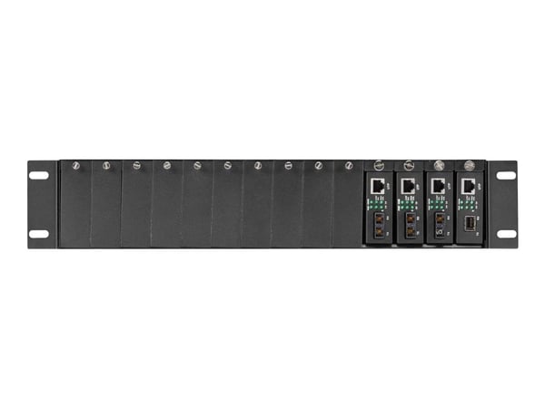 Black Box LHGC-RACK, 100BASE-FX, Cat5, 100 m, Musta, Langallinen, 100 - 240 V
