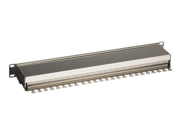 Black Box CAT6 Shielded Patch Panel - Patch-panel - CAT 6 - STP - RJ-45 X 24 - 1U - 19"