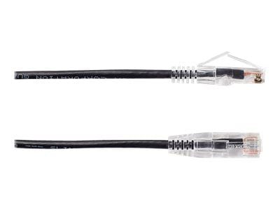 Black Box Slim-Net - Patchkabel - RJ-45 (han) til RJ-45 (han) - 1,22 m - UTP - CAT 6a - booted, formet, strenget - sortti