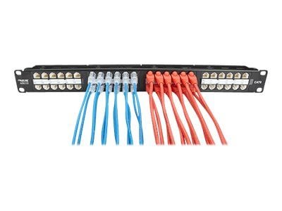 Black Box Slim-Net 28 AWG - Koblingskabel - RJ-45 (hann) til RJ-45 (hann) - UTP - CAT 6 - med støvel, formstøpt, flertrådet - blå