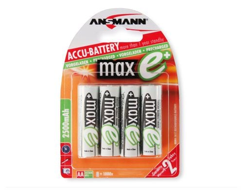 ANSMANN - Batteri 4 x AA type - NiMH - (oppladbart) - 2500 mAh