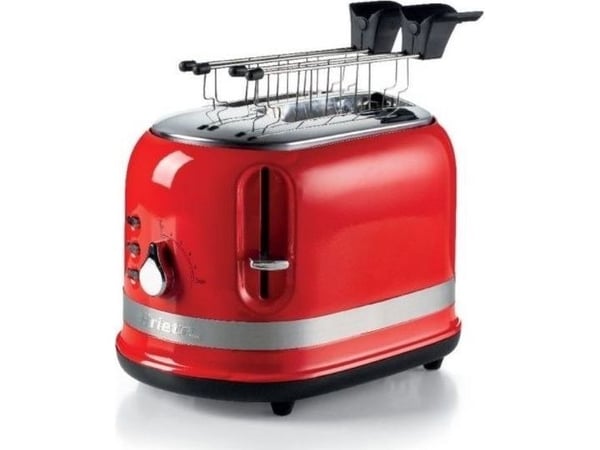 Ariete Moderna 0149 - Brødrister - 2 skive - 2 Spor - rød