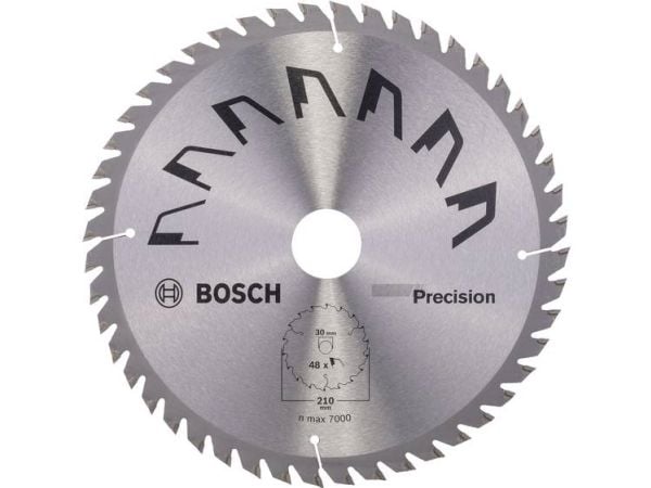 Bosch Precision sirkelsagblad 2609256B58 hardmetall 210 x 30 mm, 48 tenner/tomme, 1 stk