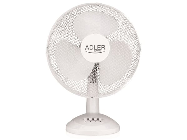 Adler AD 7304, Hvit, Bord, 43,5 dB, 40 cm, 90°, 55 W