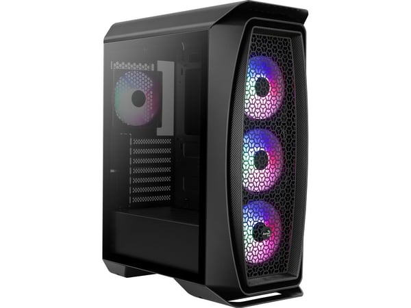 Aerocool Aero One Frost, Tower, PC, Svart, ATX, micro ATX, Mini-ITX, Acrylonitrile Butadiene Styrene, SPCC, Blå, Grön, Röd