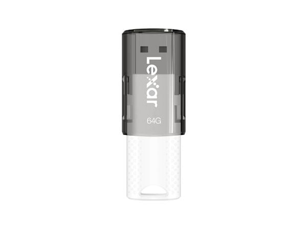 Lexar JumpDrive® S60, 64 GB, USB Typ-A, 2.0, Glide, 8 g, sortera