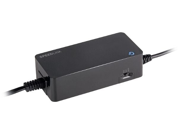 SPEEDLINK PECOS UNIVERSAL SL-6955-BK - Strømadapter - AC 230 V - 90 watt - svart