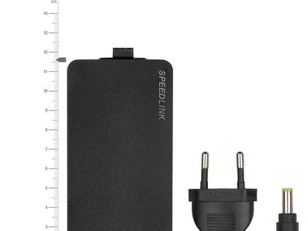 SPEEDLINK PECOS UNIVERSAL SL-6955-BK - Strømadapter - AC 230 V - 90 watt - svart