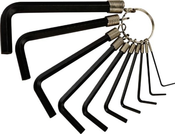 Teng Tools sats insexnycklar hex typ L 1/16 - 3/8" 10 st. (105820203)