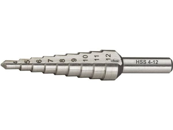 Vigor V2394 HSS Porauspora 4 - 12 mm Kokonaispituus 65 mm Sylinterinvarsi 1 kpl