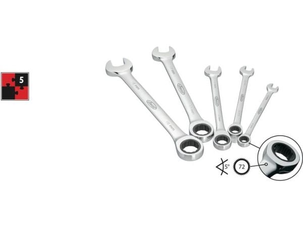 Vigor V2820, 8,10,13,17,19 mm, Kromi, Kromi
