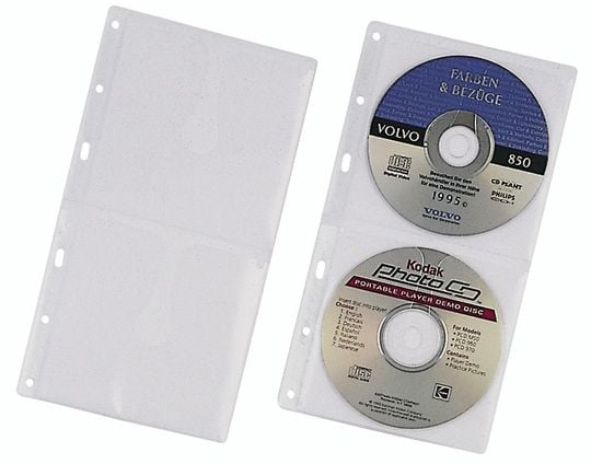 Durable 5203-19, Överdrag, 2 diskar, Transparent, Polypropylen (PP), 120 mm, 156 mm