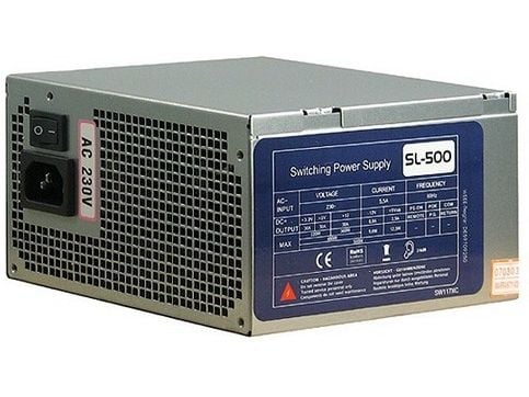 Inter-Tech Sonstige SL-500 - 2. gen - Strømforsyning (intern) - ATX - AC 230 V - 500 Watt - PFC