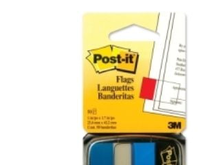 3M Post-It folieindekseringsfliker 25x43mm 50 stk. blå (13K001C)