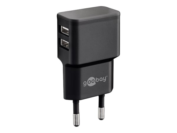 Goobay 44951, Sisätila, AC, 5 V, 2,4 A, Musta