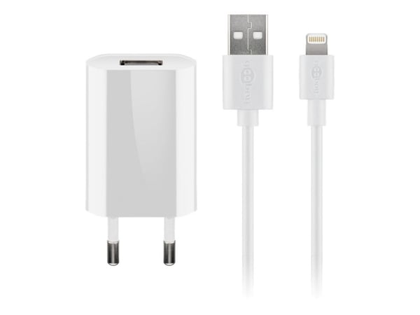 Goobay 45295, Sisätila, AC, 5 V, 1 m, Valkoinen