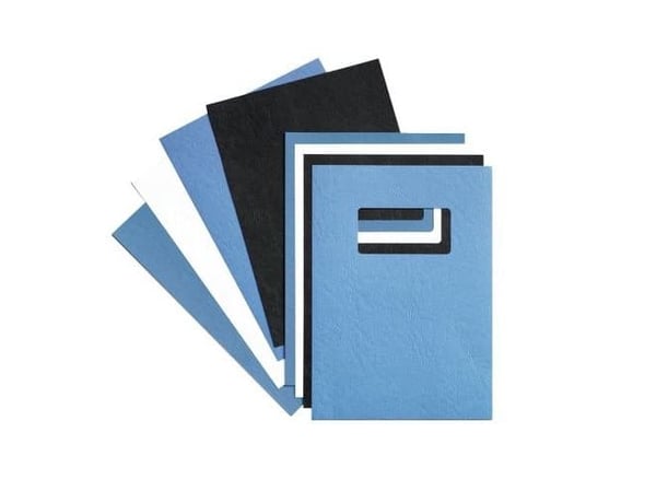 GBC LeatherGrain - A4 (210 x 297 mm) - kongeblå - 250 g/m² - 100 stk permomslag