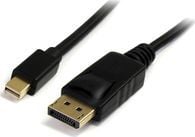 MicroConnect - DisplayPort-kabel - DisplayPort (hann) låst til Mini DisplayPort (hann) låst - DisplayPort 1.4 - 1 m - 8 K 60 Hz (7680 x 4320) støtt...