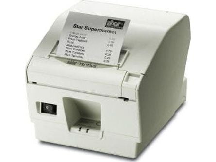 Star Micronics TSP743 II, Trermisk overføring, 250 mm/sek, Hvit
