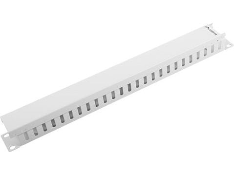 Lanberg AK-1201-S - Kabelstyringspanel - 49 m - grå, RAL 7035 - 1U - 19"
