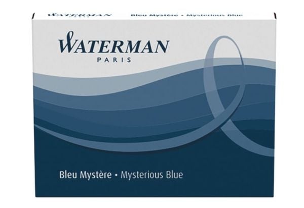 WATERMAN blekkpatronstativ Myster Blue 8 stk