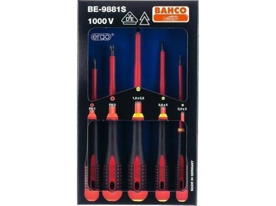 Bahco BE-9881S, 175 mm, 365 mm, 38 mm, 450 g, Sort, Rød, Grå