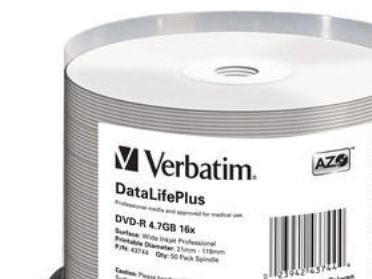 Verbatim DataLifePlus Professional - 50 x DVD-R - 4.7 GB 16x - hvit - blekkstråleskrivbar overflate, bred skrivbar overflate - spindel
