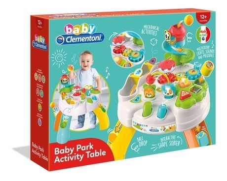 Clementoni Baby Park Activity Table, 1 år, Gir fra seg lyd, Flerfarget