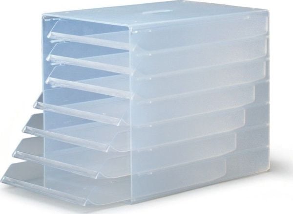Durable IDEALBOX, Gjennomsiktig, C4, 7 skuffer, 250 mm, 365 mm, 332 mm