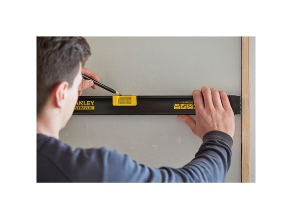 Stanley Fatmax Classic Pro, Snekkervater, 0,6 m, Sort, Gult, 0,5 mm/m, Aluminium