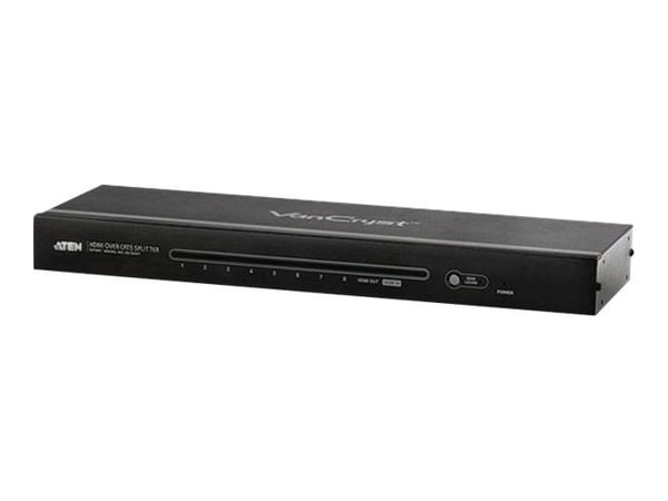 ATEN VS1808T HDMI Over Cat 5 Splitter - Video/lyd-forlenger - HDMI - over CAT 5 - 8 porter - opp til 60 m